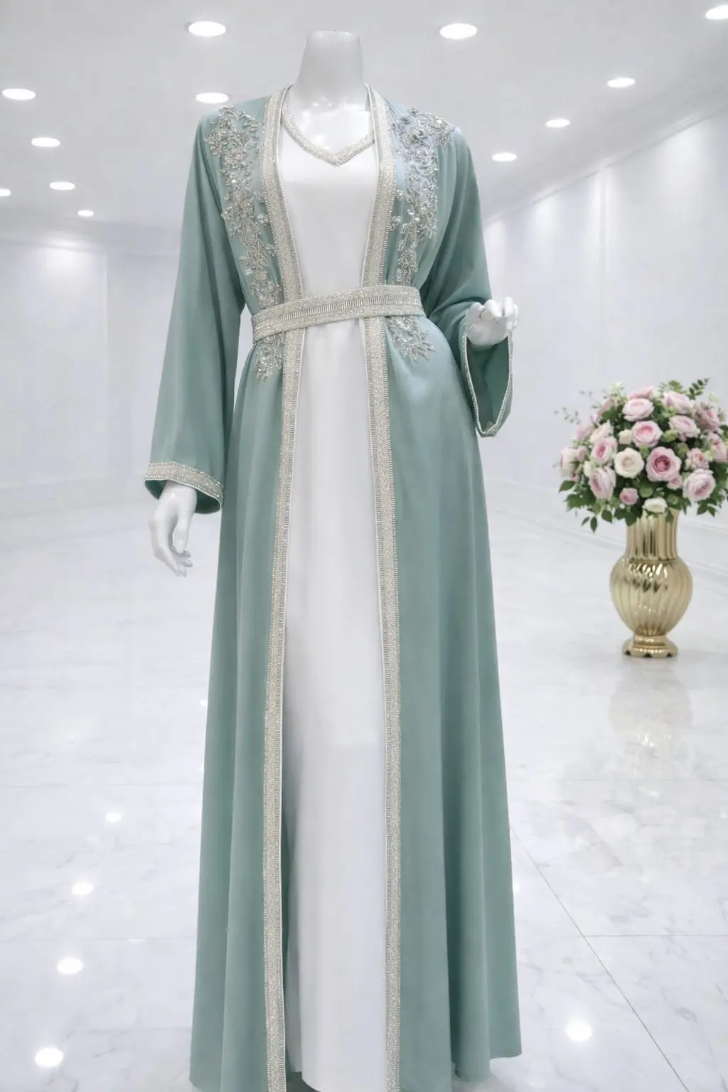 قفطان مغربي قطعتين