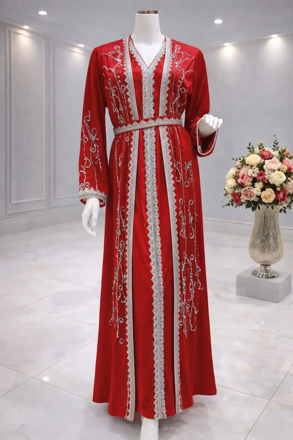 قفطان مغربي قطعتين